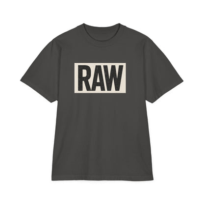 Stylish Unisex Graphic T-Shirt with 'RAW' Print, Casual Streetwear, Everyday Wear, Gift for Friends, Fashionable Basics Printify
