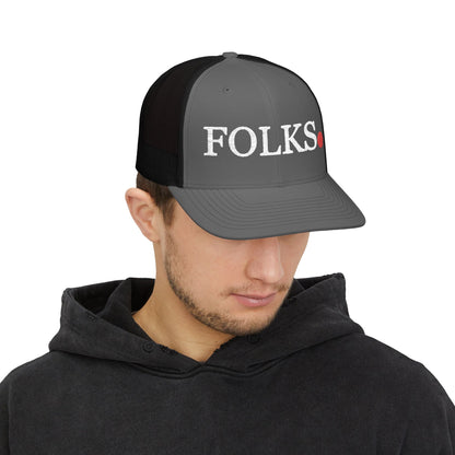 FOLKS Snapback Trucker Cap, Hat, For All Occasions Printify