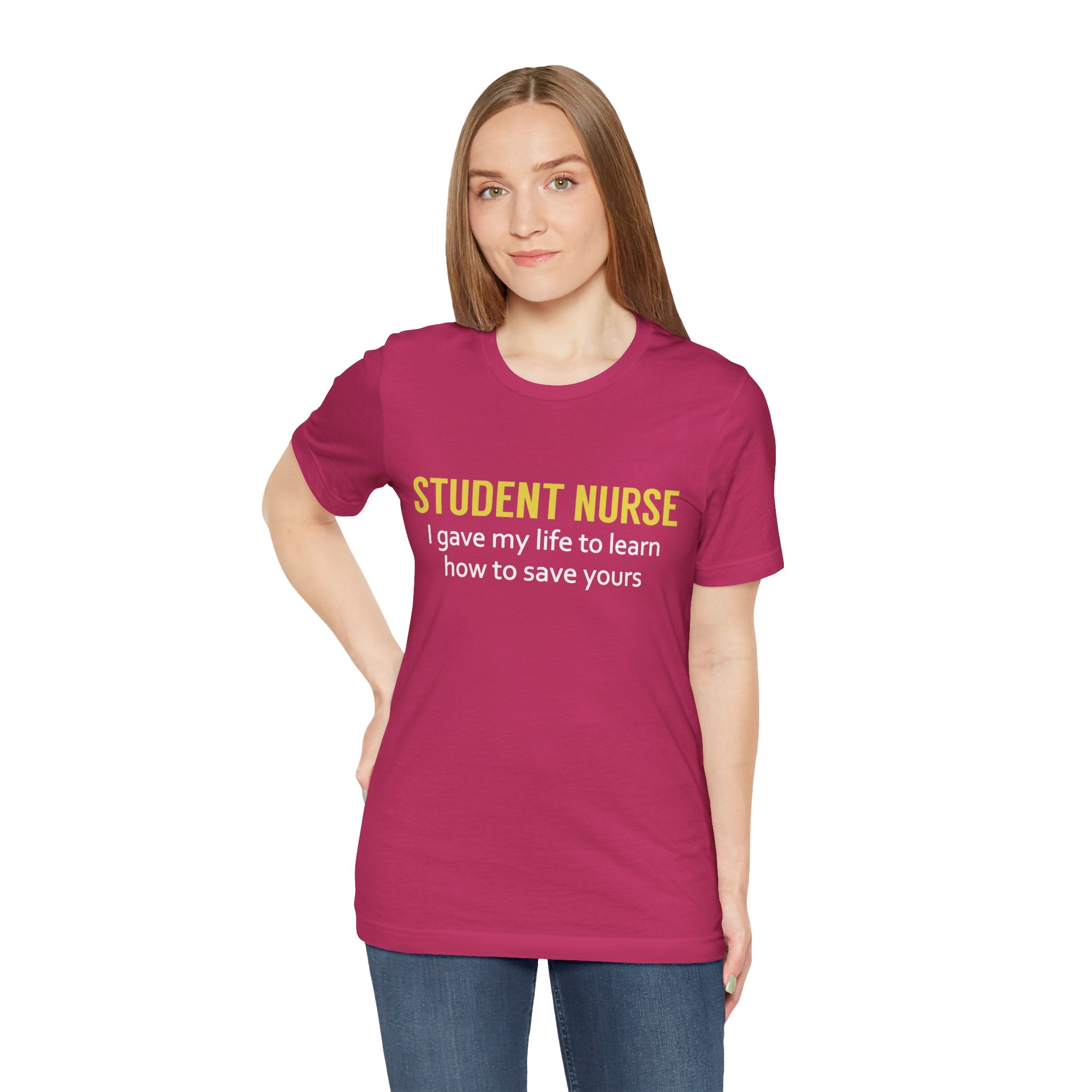 Tee-shirt unisexe infirmière étudiante 