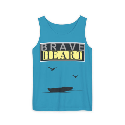 Brave Heart Tank Top | Unisex Garment-Dyed Tee