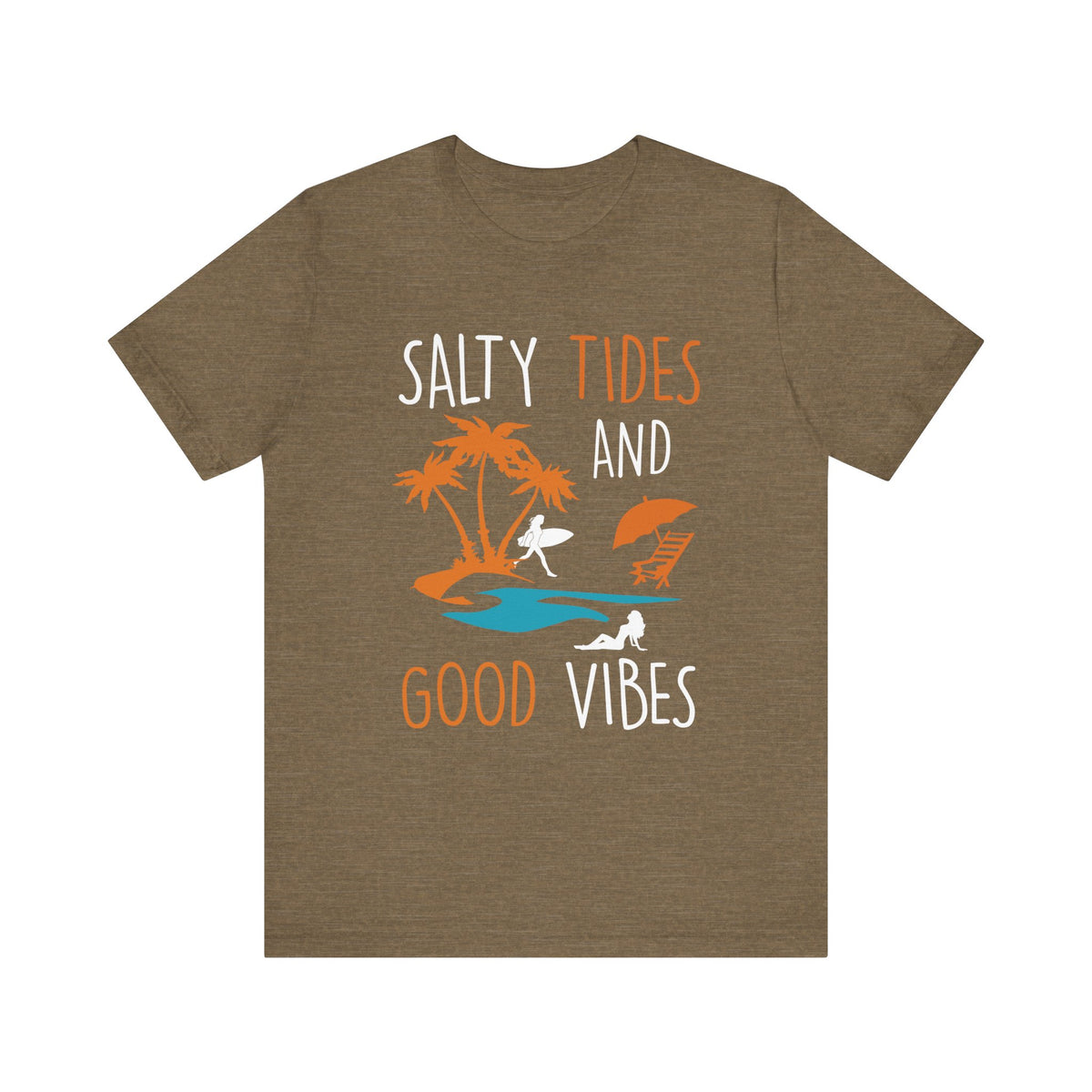 Marées salées et bonnes vibrations Tee unisexe 
