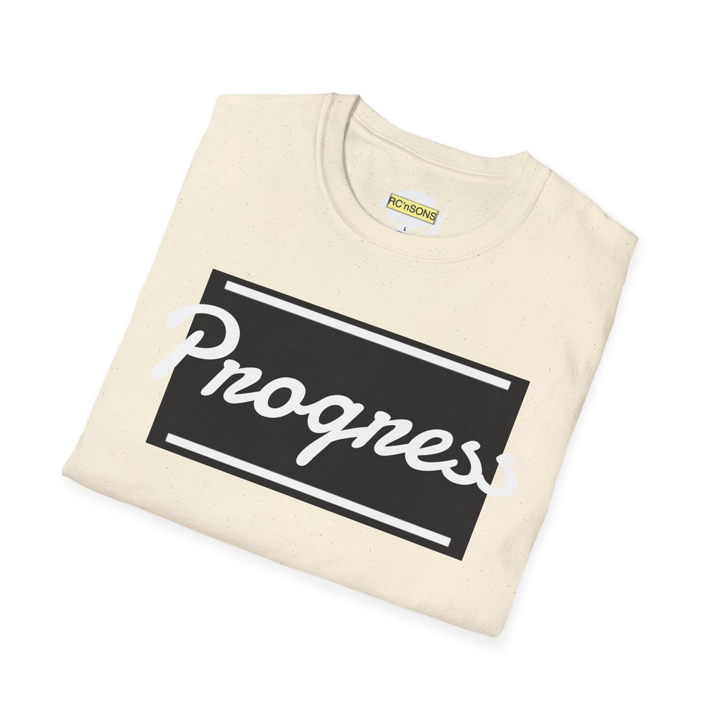 Motivational Unisex Softstyle T-Shirt | Progress Tee, Gift for Teens, Casual Wear, Workout Shirt, Inspirational Apparel Printify