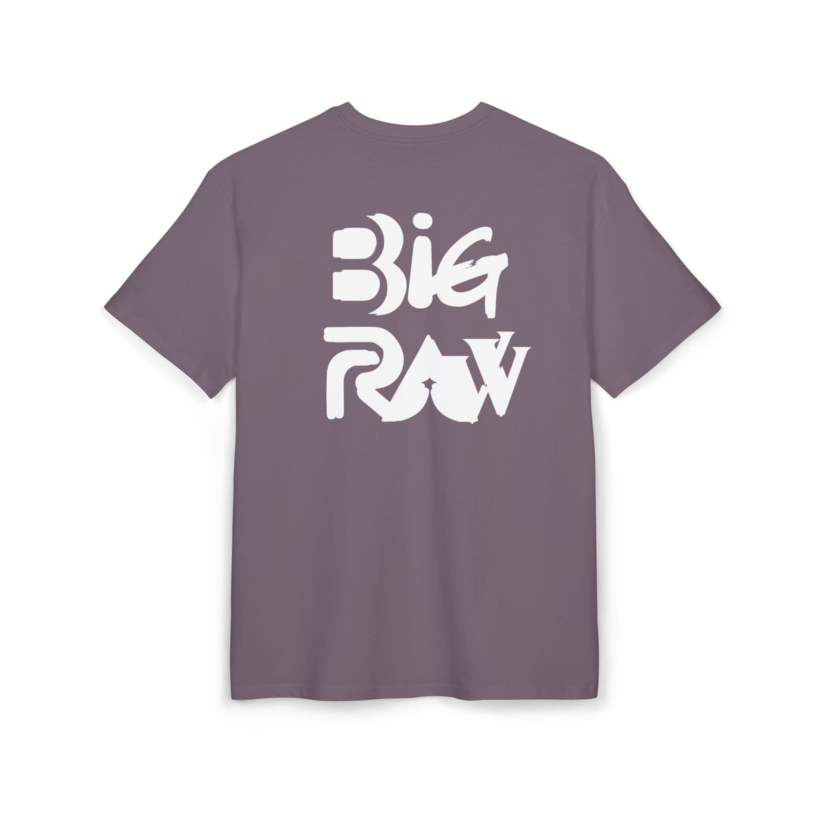 Oversize Tee Big Raw Print Unisex Heavy T-Shirt
