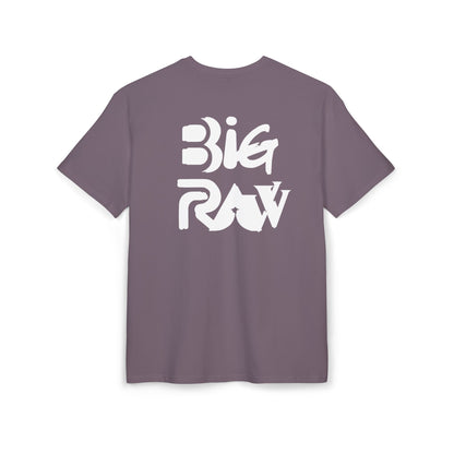 Oversize Tee Big Raw Print Unisex Heavy T-Shirt