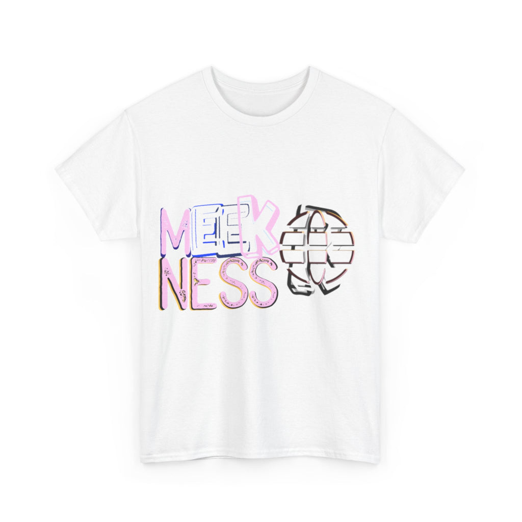 Unisex Heavy Cotton Tee - 'MEEKNESS' Graphic Shirt for Casual Wear