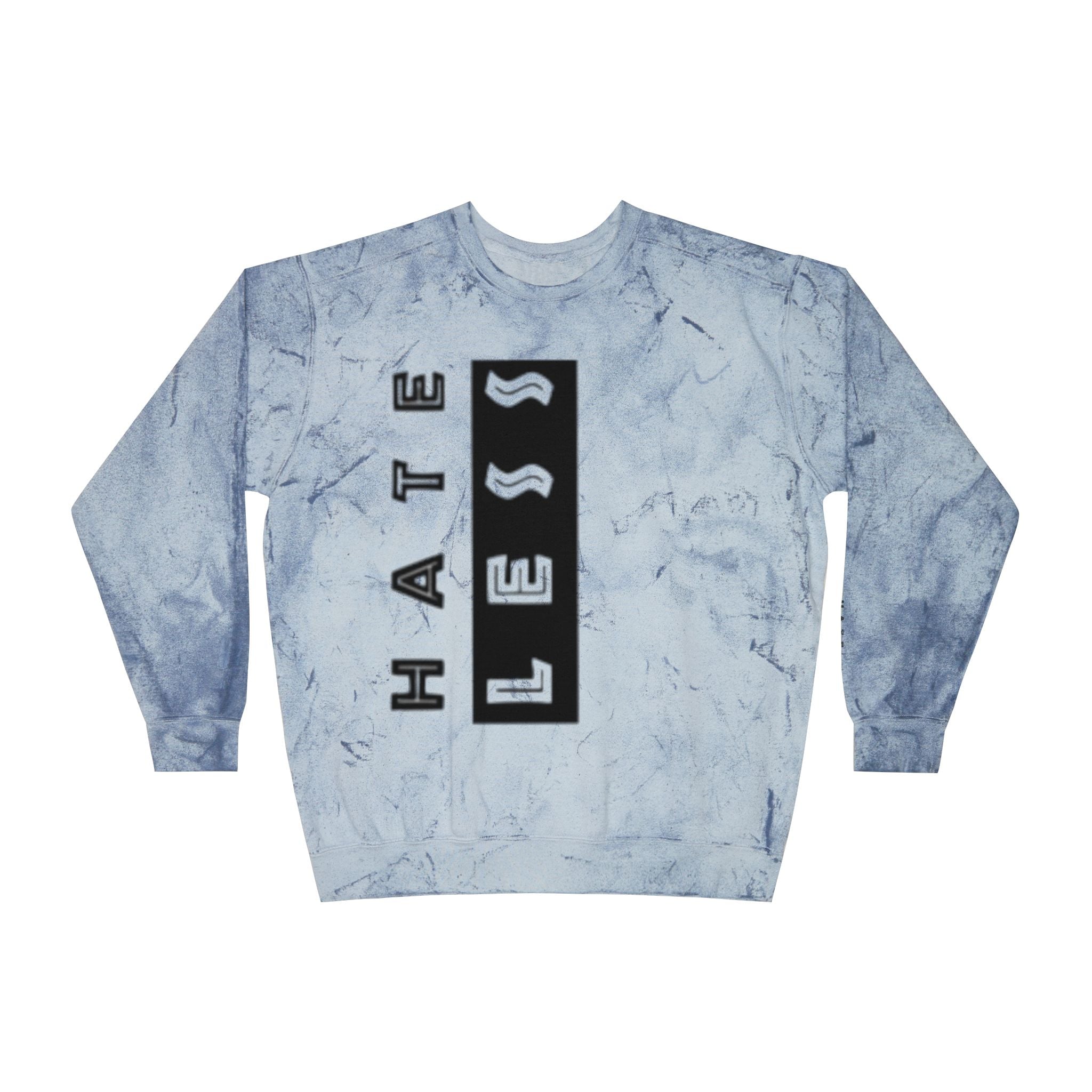 Color Blast Crewneck Sweatshirt - Hate Less Statement Apparel