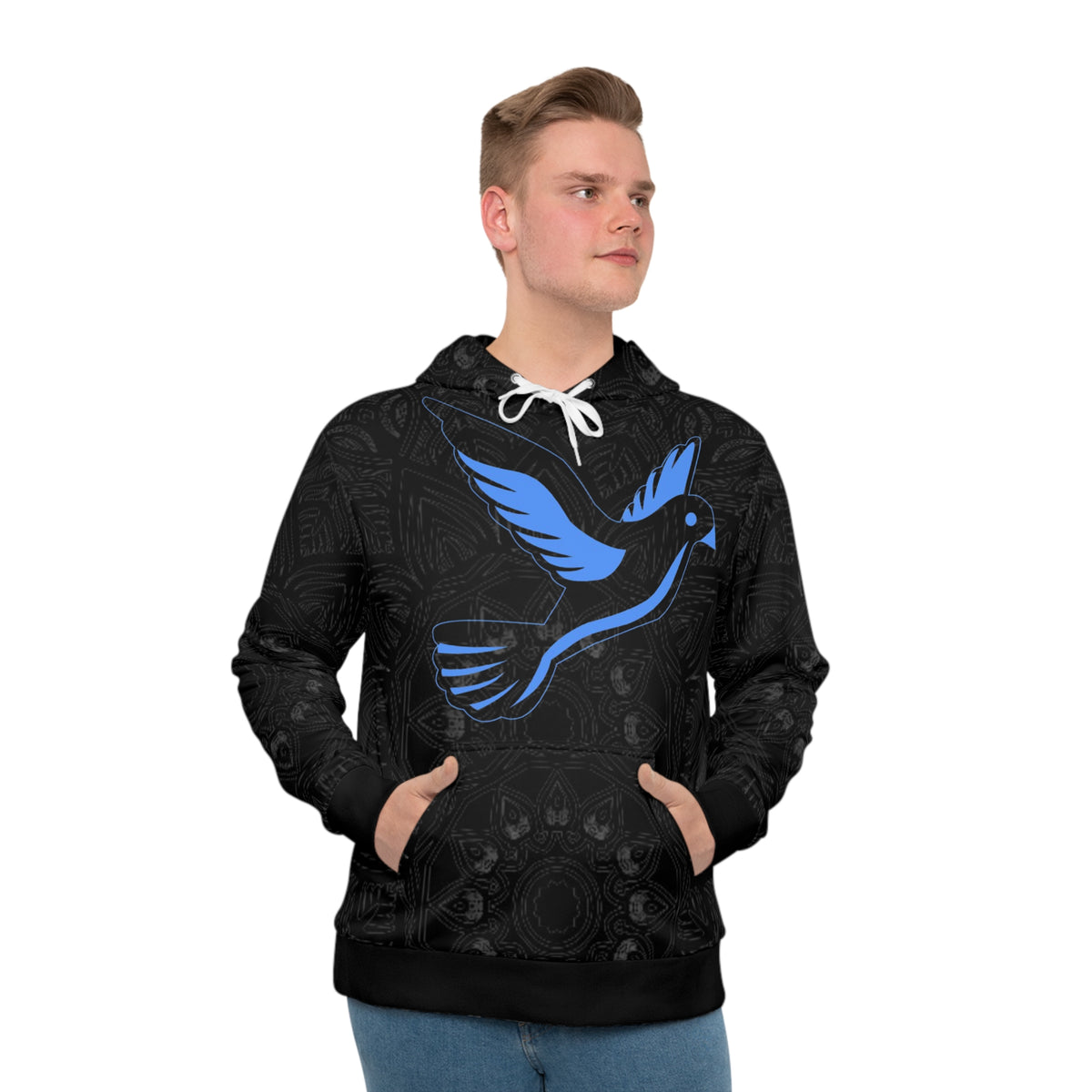 Rcnsons Men's 'Blue Eagle Hoodie' (AOP)