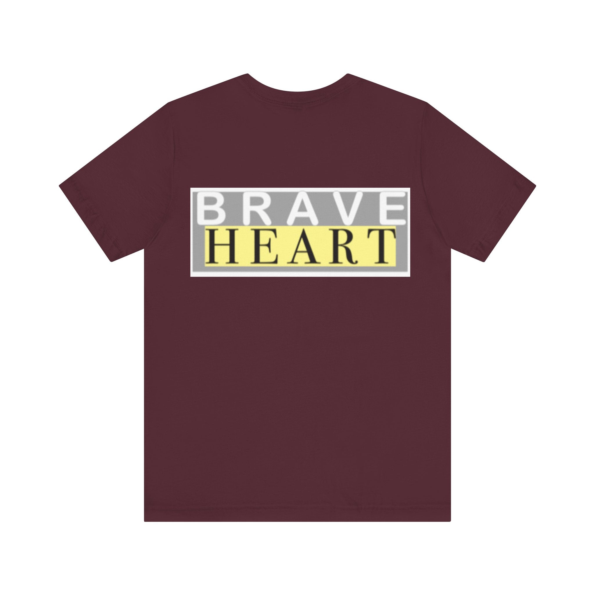 Brave Heart Unisex Tee, Inspirational T-Shirt, Gift for Champions, Casual Wear, Motivational Apparel