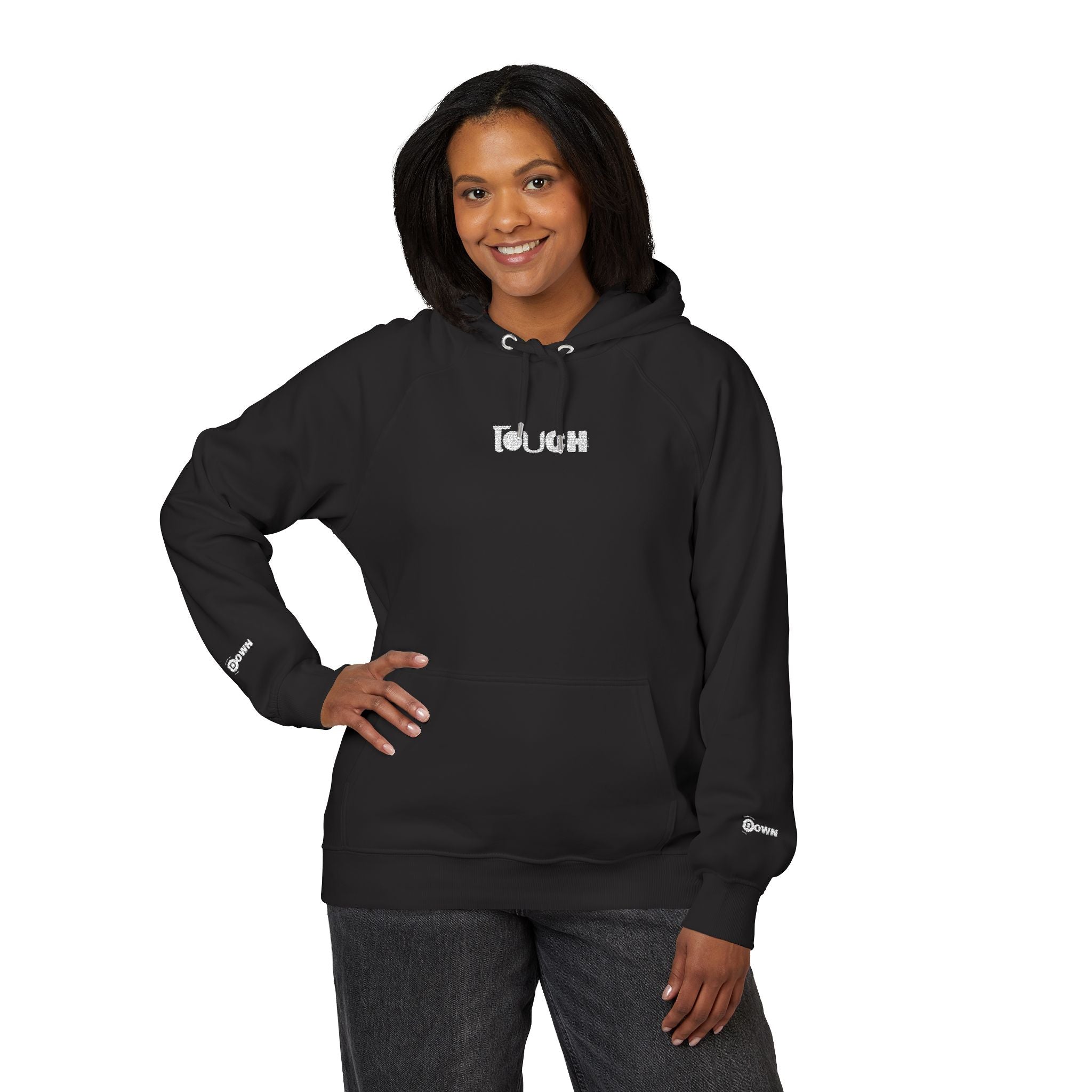 Eco-Friendly Unisex Embroidered Hoodie - Cozy Urban Style, Sustainable Fashion, Perfect Gift for Him or Her, Casual Wear, Fall Essentials