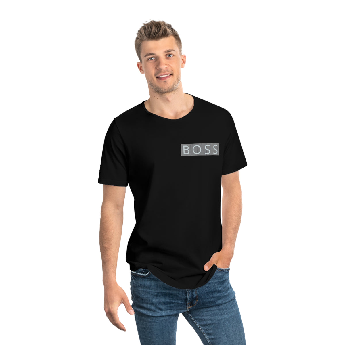 Men's Jersey Curved Hem Tee