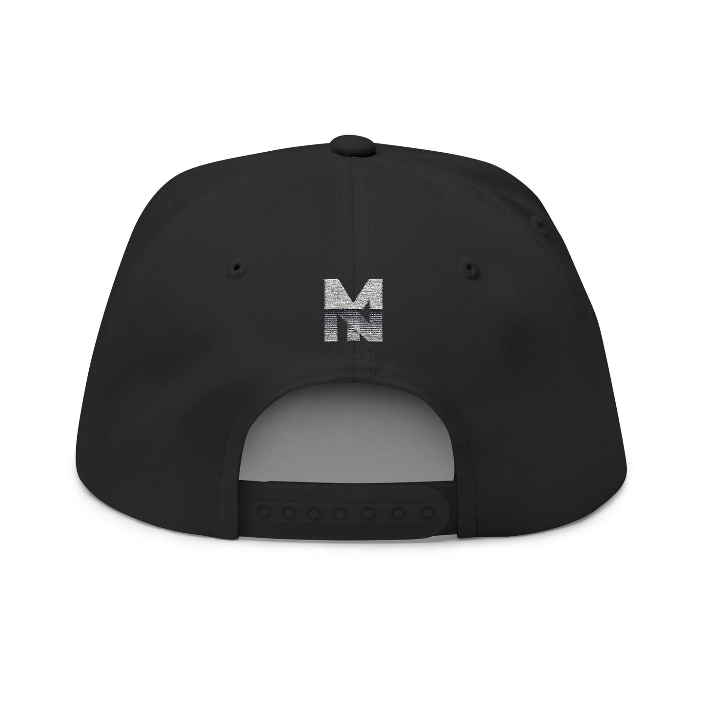 Stylish Embroidered Flat Bill Cap, Trend Snapback Printify