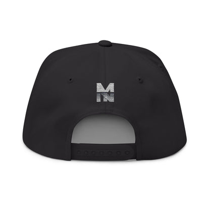 Stylish Embroidered Flat Bill Cap, Trend Snapback Printify