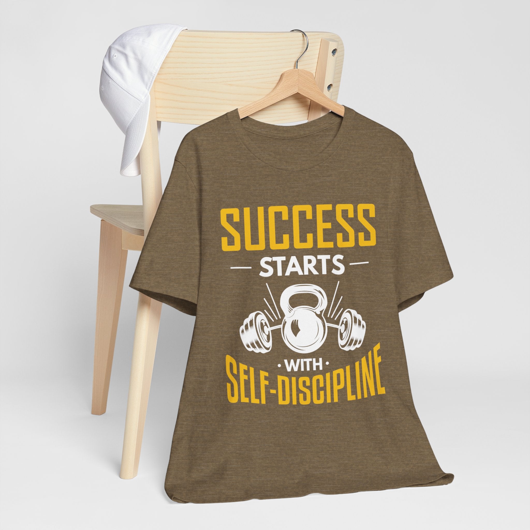 Le succès commence par le tee-shirt unisexe d’autodiscipline 