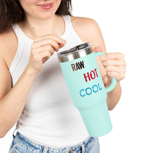 Insulated Travel Mug - Hot Cool Drink Container for Commuters, Gift for Coffee Lovers, Hydration on the Go, Outdoor Adventure, Office [...] Printify