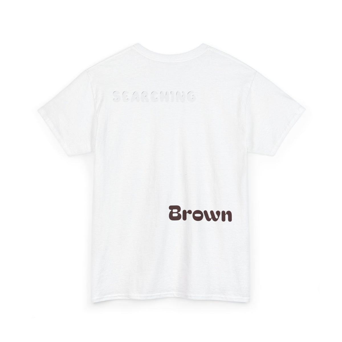 White Brown Coffee Cake Cotton Tee