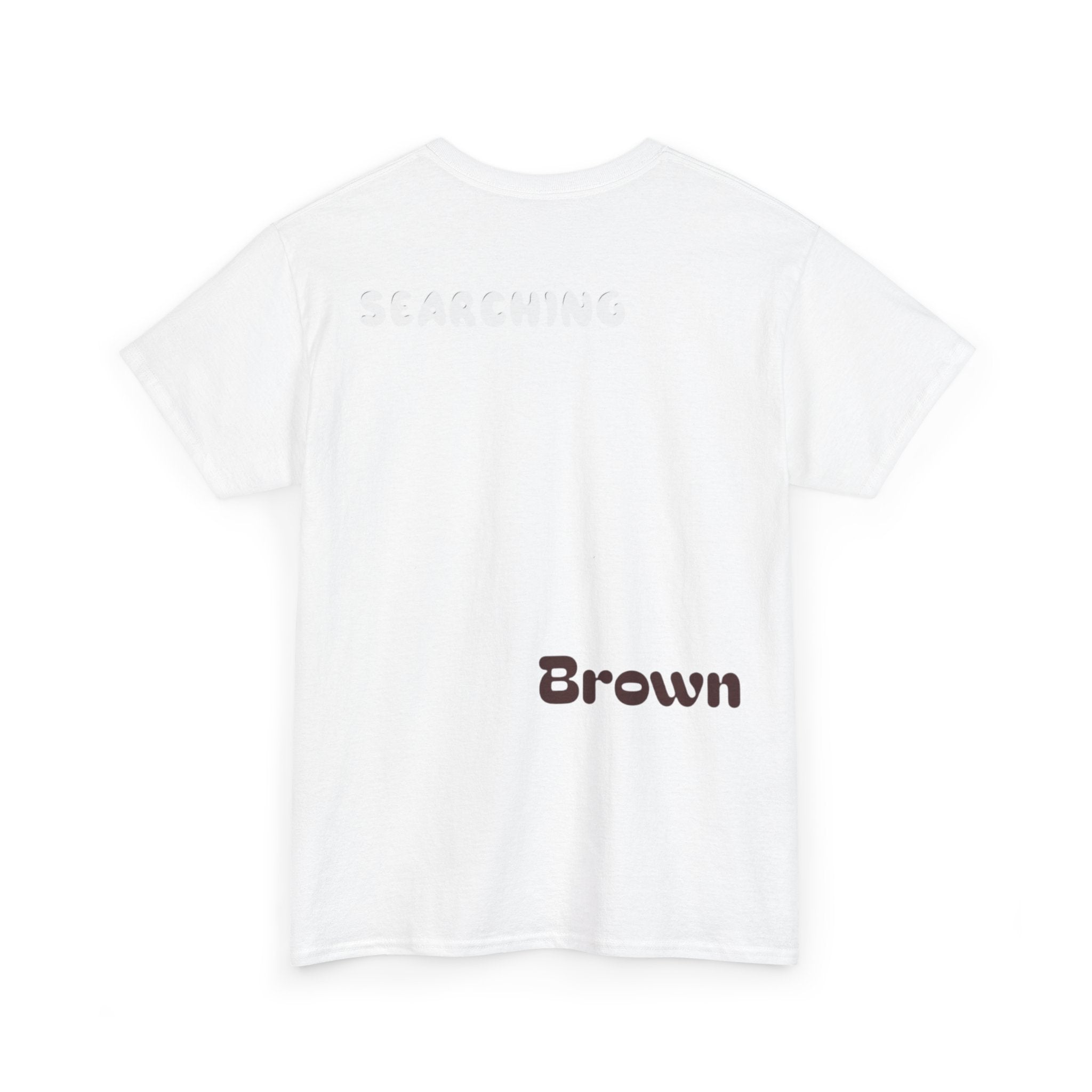 White Brown Coffee Cake Cotton Tee