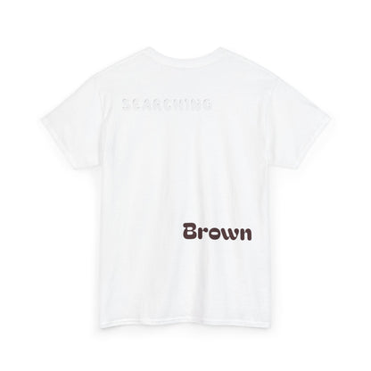White Brown Coffee Cake Cotton Tee