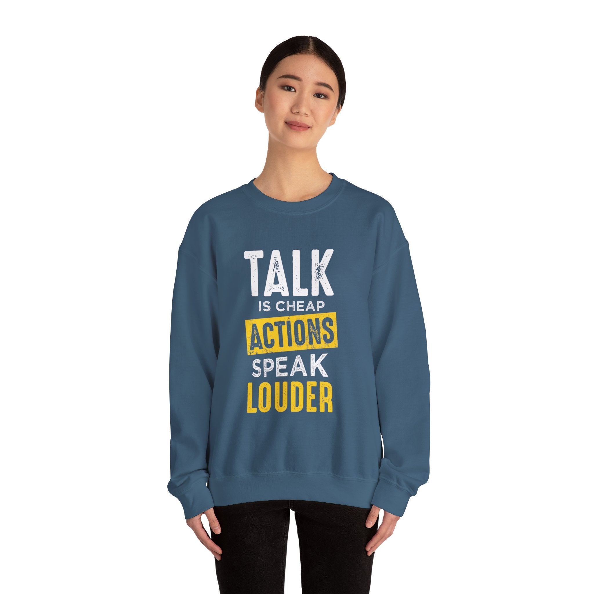 Parler, c’est des actions bon marché, parler plus fort, sweat-shirt unisexe 