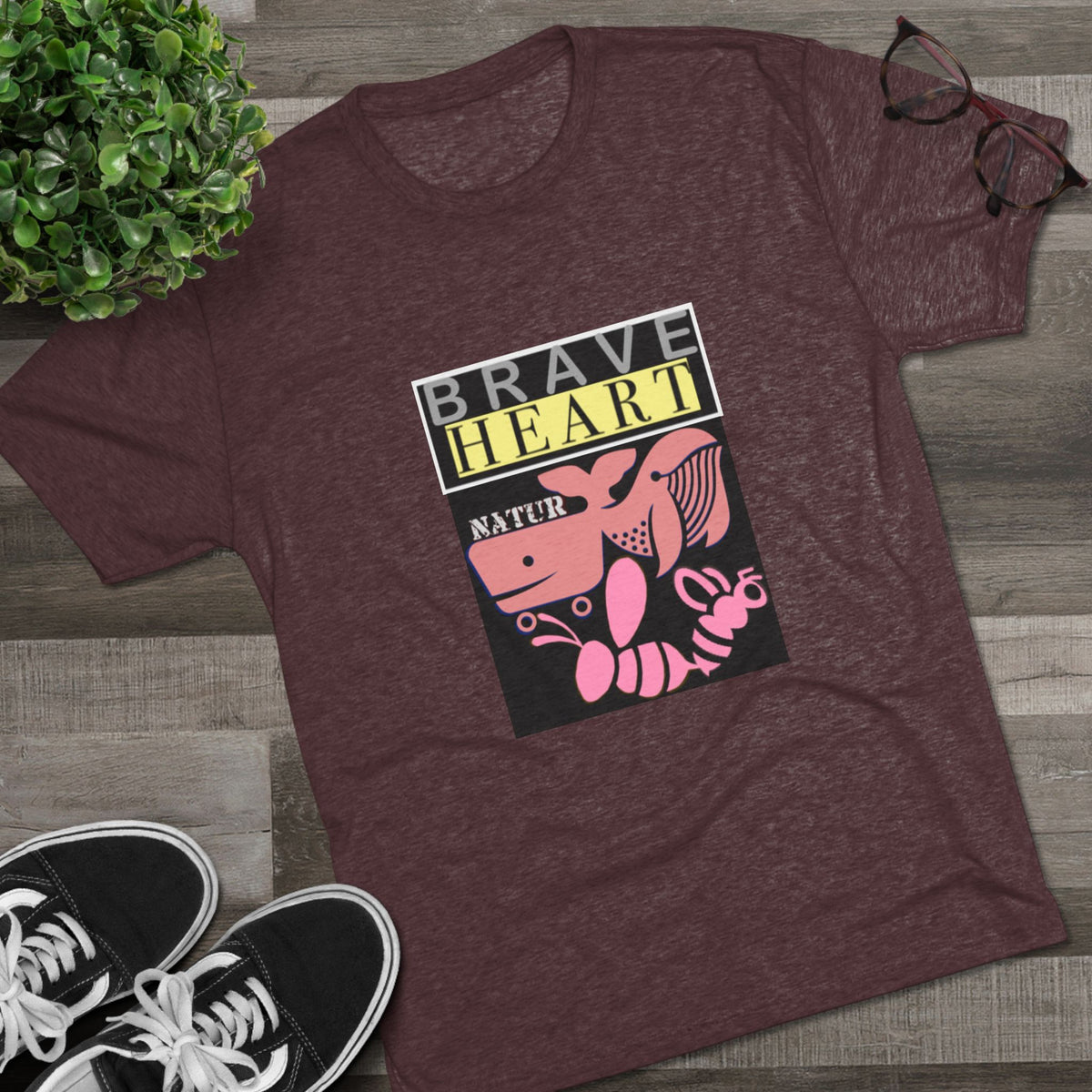 Brave Heart Tri-Blend Unisex T-Shirt