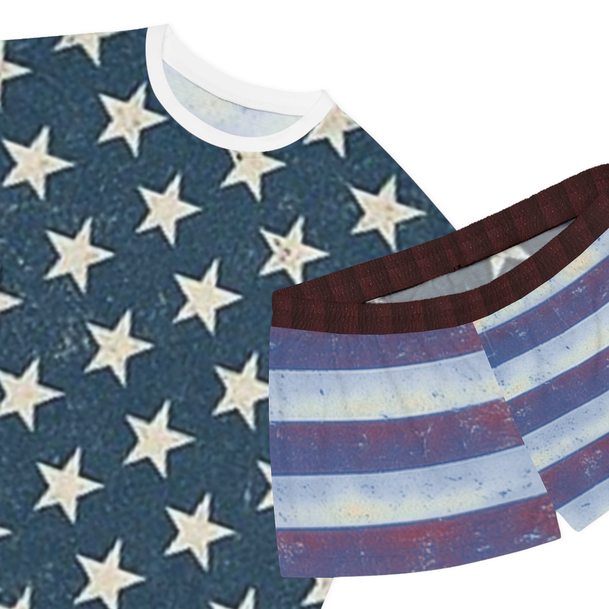 Patriotic Women's Pajama Set, USA Stars and Stripes Sleepwear, Red White Blue Loungewear, Perfect for Independence Day and Comfortable [...]