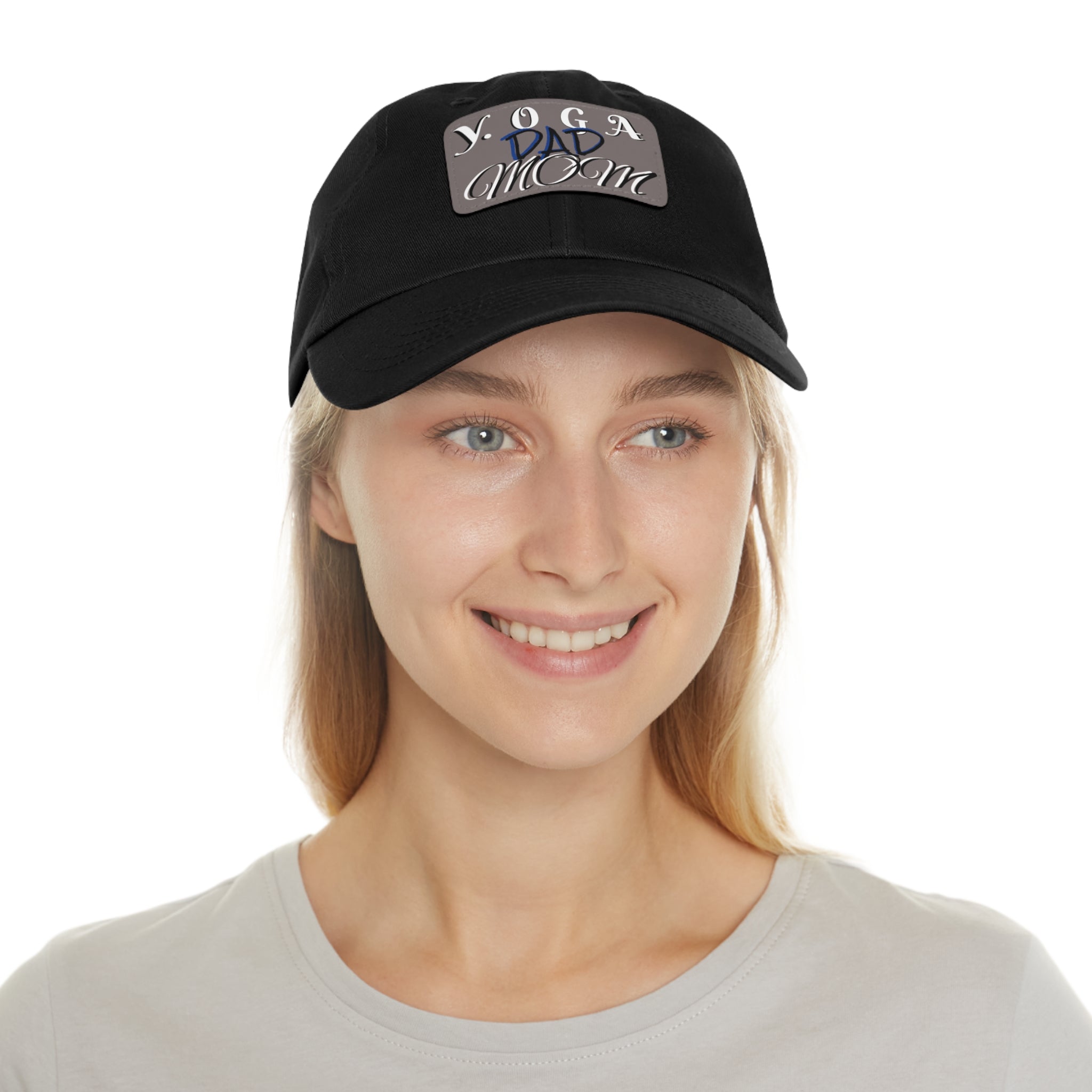 Yoga Dad Hat with Leather Patch