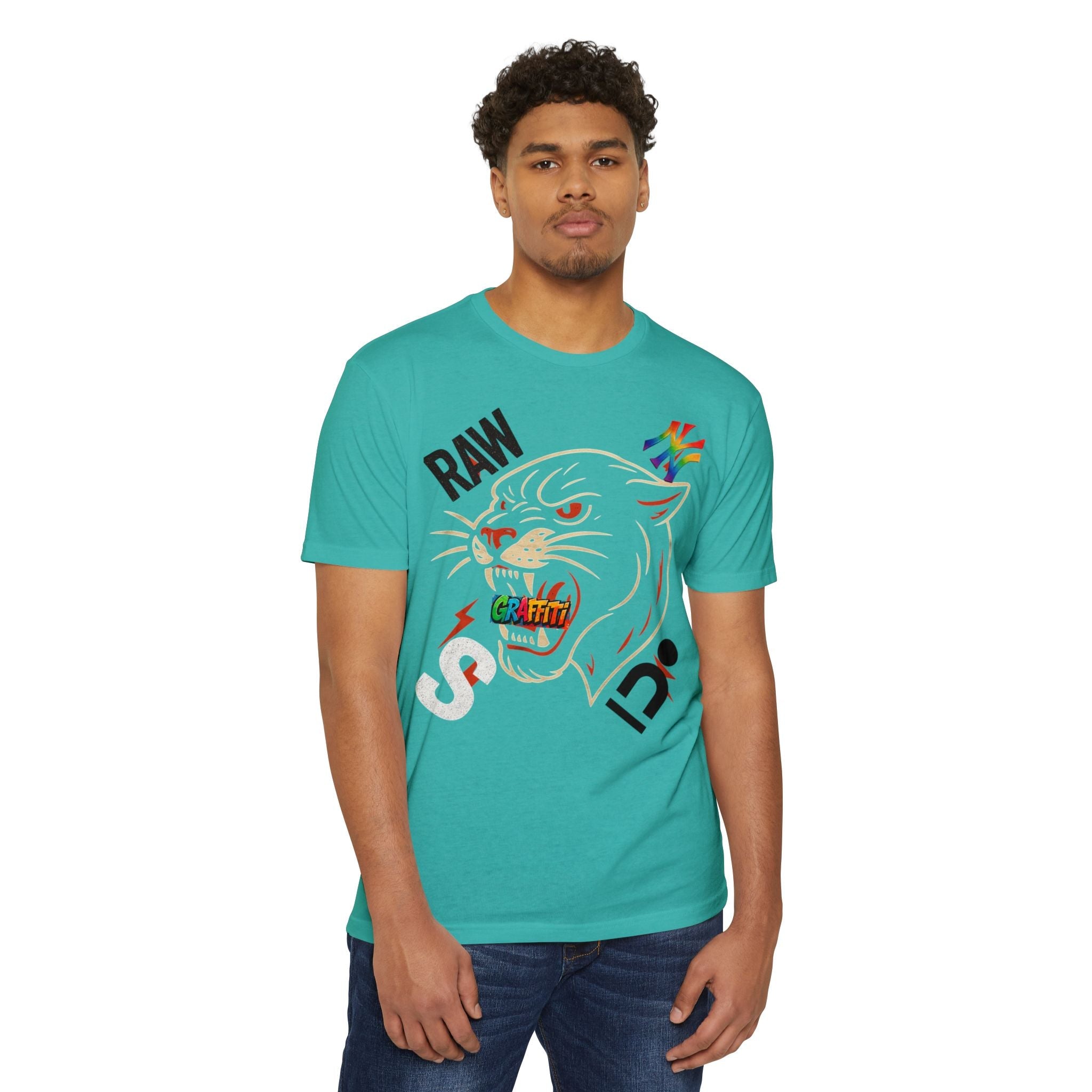 Urban Graffiti Panther T-Shirt | Cool Graphic Tee, Streetwear, Unisex Fashion, Casual Wear, Graphic T-shirt Printify