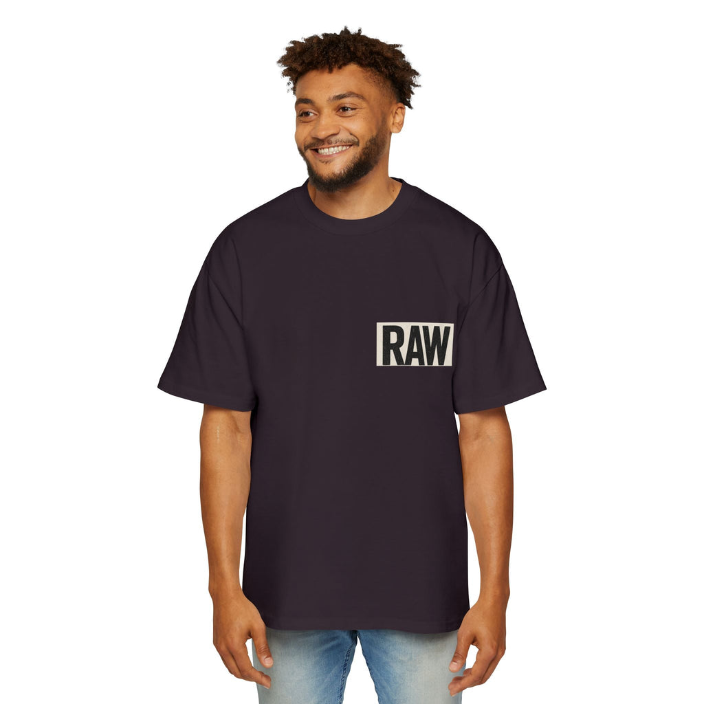 Men's Heavy Oversized Tee - Casual Streetwear, Summer Essential, Graphic T-Shirt, Gift for Him, Trending Fashion Printify