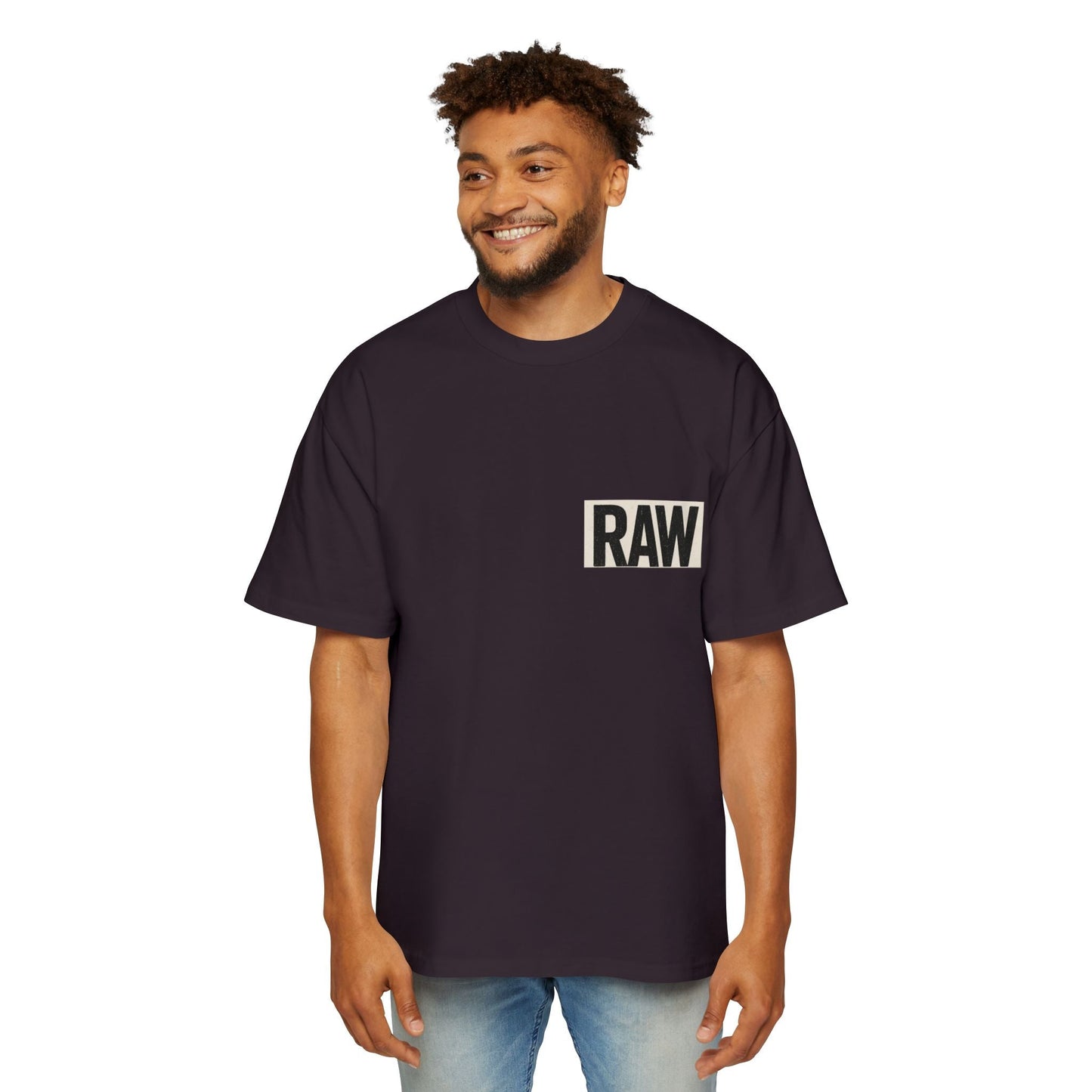 Men's Heavy Oversized Tee - Casual Streetwear, Summer Essential, Graphic T-Shirt, Gift for Him, Trending Fashion Printify