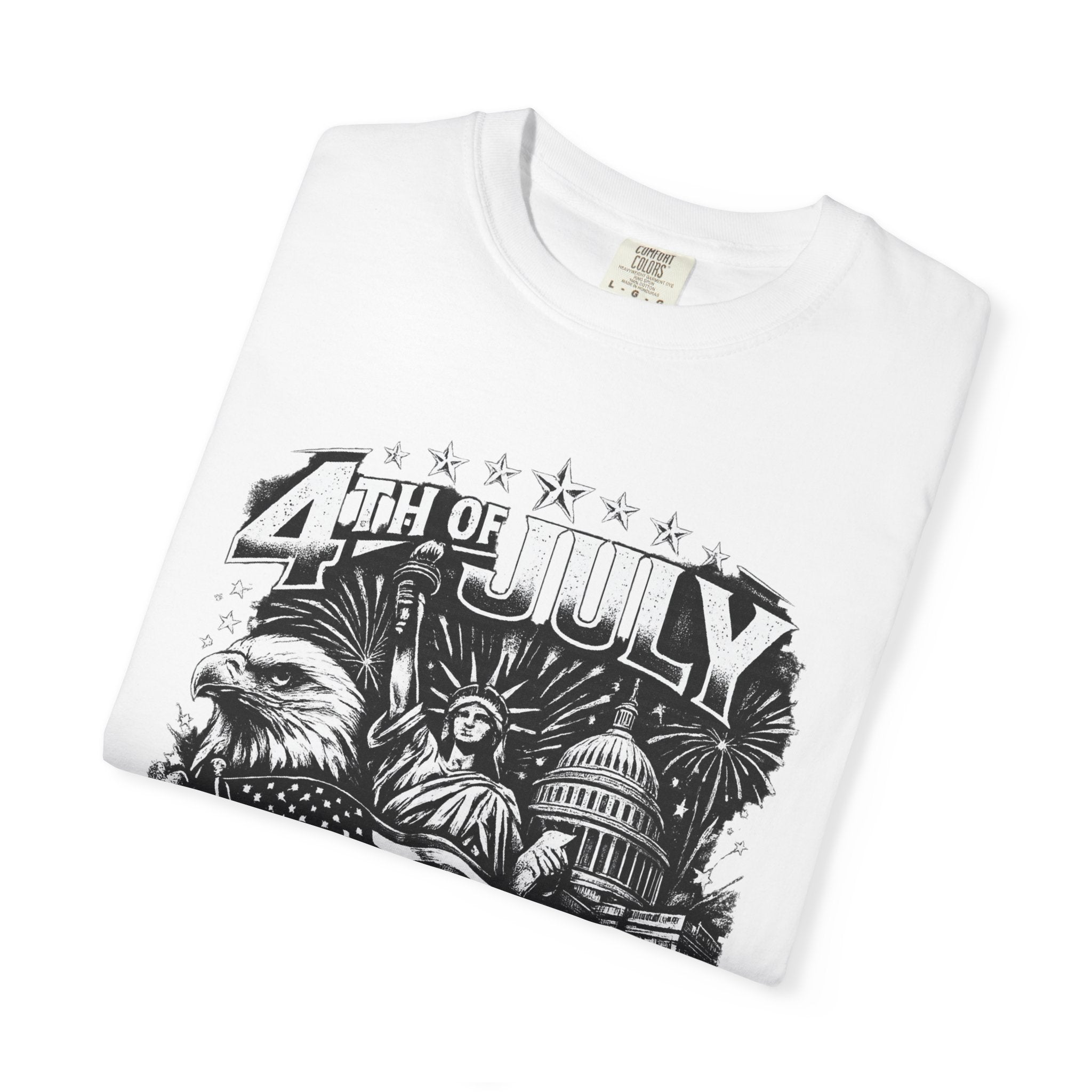4th of July Patriotic T-Shirt — Land of the Free Graphic Tee