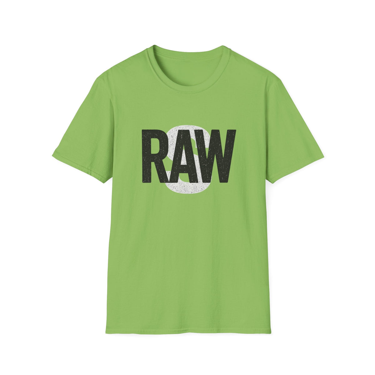 RAW Unisex Softstyle T-Shirt, Casual Graphic Tee, Everyday Wear, Gift for Him or Her, Streetwear Fashion, Summer Essential Printify