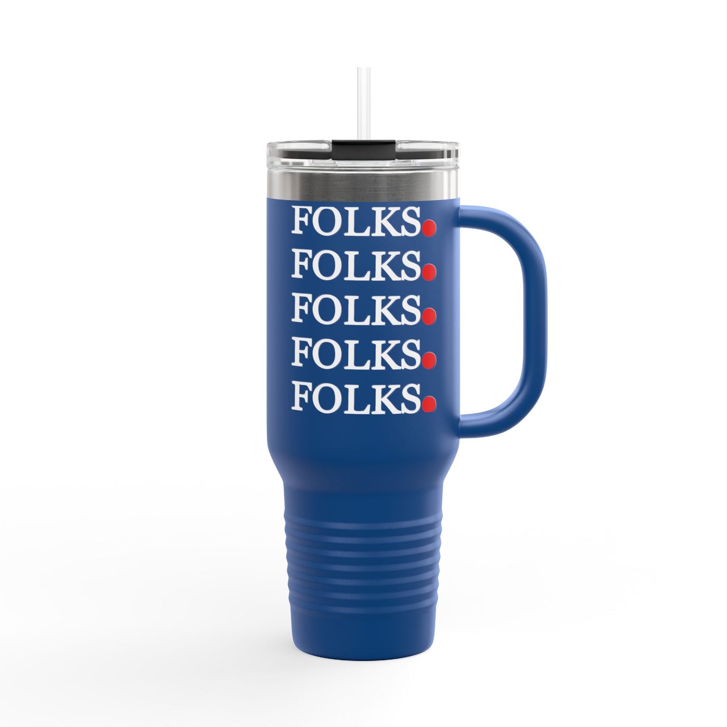 Folk-Inspired Insulated Travel Mug, 40oz - Perfect for Coffee Lovers, Outdoor Adventures, Family Gatherings, Gift Idea