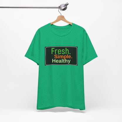 Unisex Fresh Simple Short Sleeve Tee