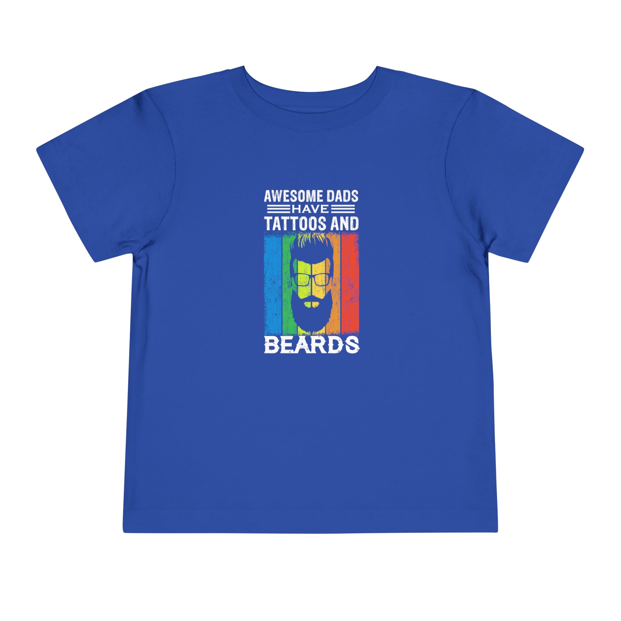 T-shirt pour tout-petits Les papas géniaux ont des tatouages ​​et des barbes 