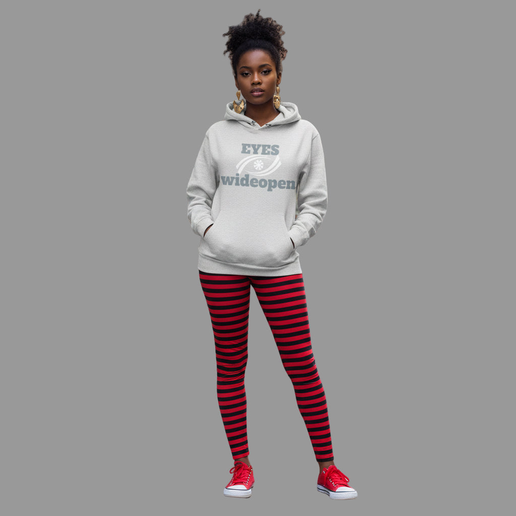 Eyes Wide Open Fleece Hoodie - Cozy Sweatshirt for Casual Wear, Gifts for Him/Her, Winter Wardrobe Essential, Unisex Hoodie, Relaxed Fit Printify