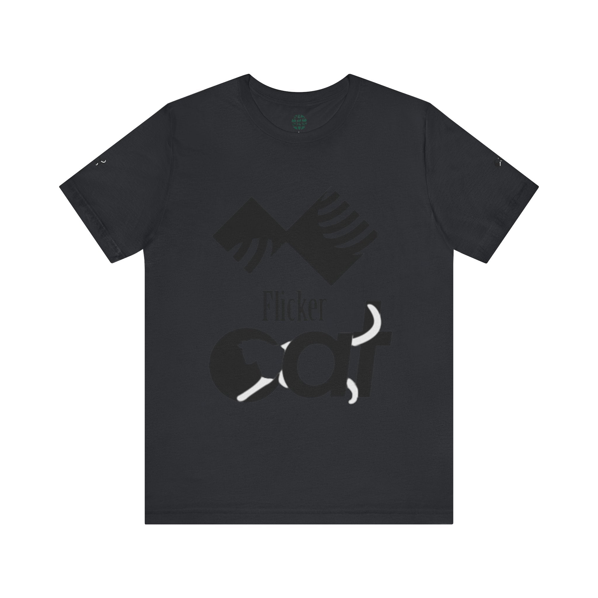 Flicker Cat Graphic Tee - Unisex Jersey Short Sleeve T-Shirt for Cat Lovers