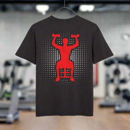 Oversize Tee - Off To Gym Acid Washed Men's T-Shirt