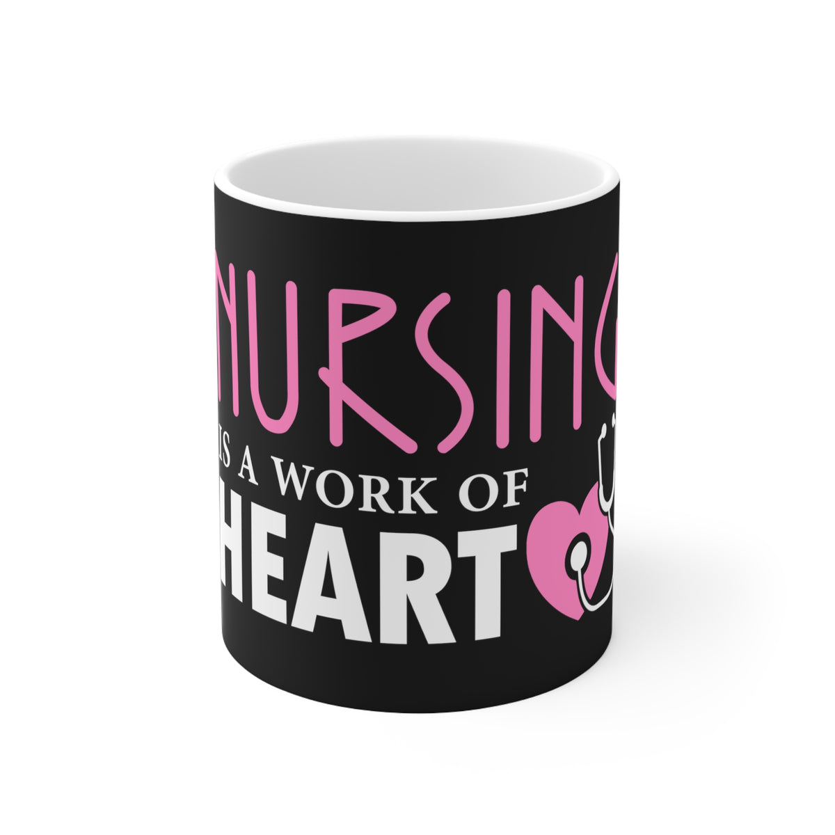 Nursing Is A Work Of Heart Mug