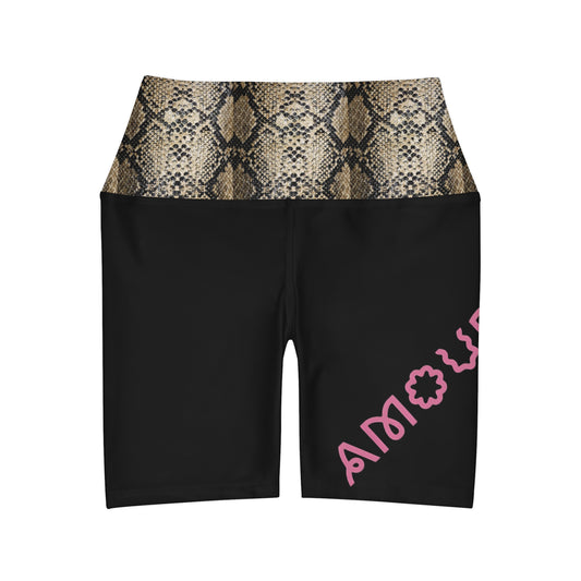 Amourös High Waisted Yoga Shorts
