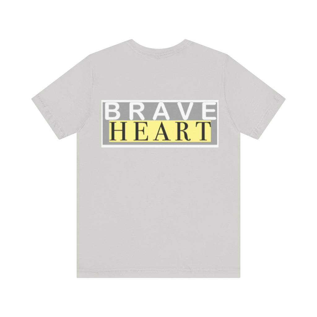 Brave Heart Unisex Tee, Inspirational T-Shirt, Gift for Champions, Casual Wear, Motivational Apparel