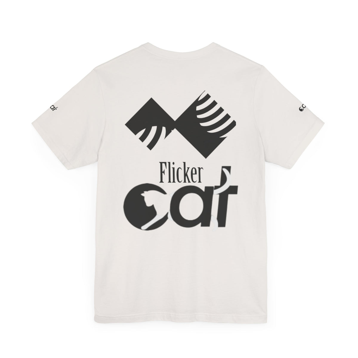 Flicker Cat Graphic Tee - Unisex Jersey Short Sleeve T-Shirt for Cat Lovers