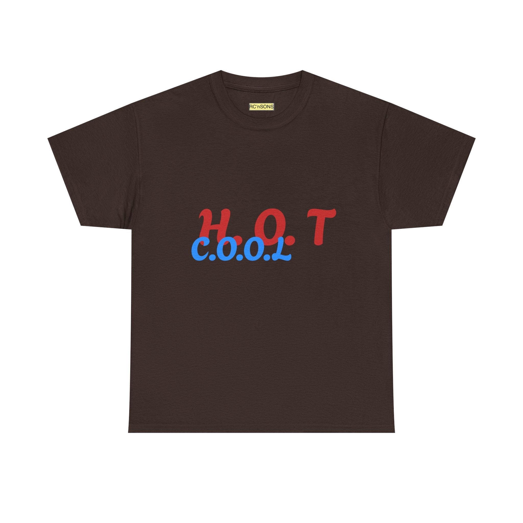 Cool & Trendy Unisex Heavy Cotton Tee - H.O.T. C.O.O.L. Graphic Shirt, Casual Wear, Gift for Friends, Summer Style, Streetwear Printify