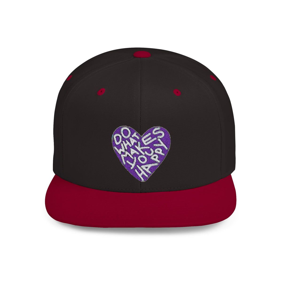 Unisex Flat Bill Snapback Hat