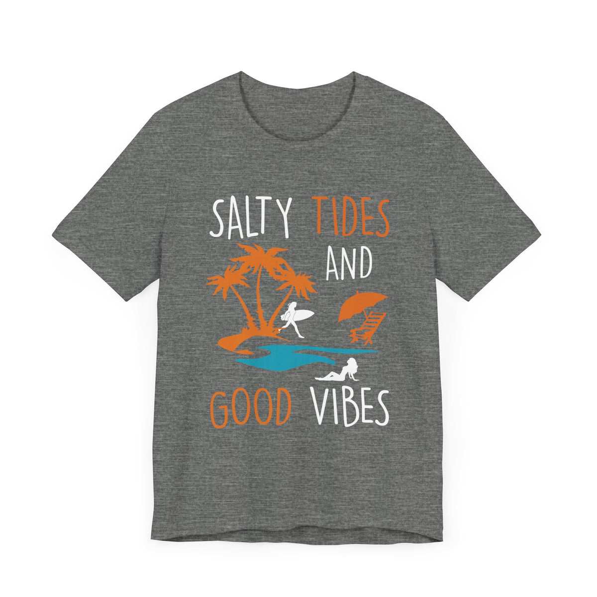 Marées salées et bonnes vibrations Tee unisexe 