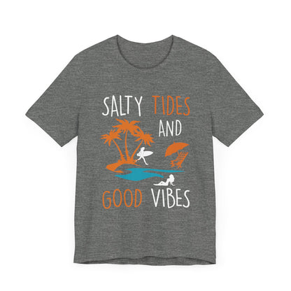 Marées salées et bonnes vibrations Tee unisexe 