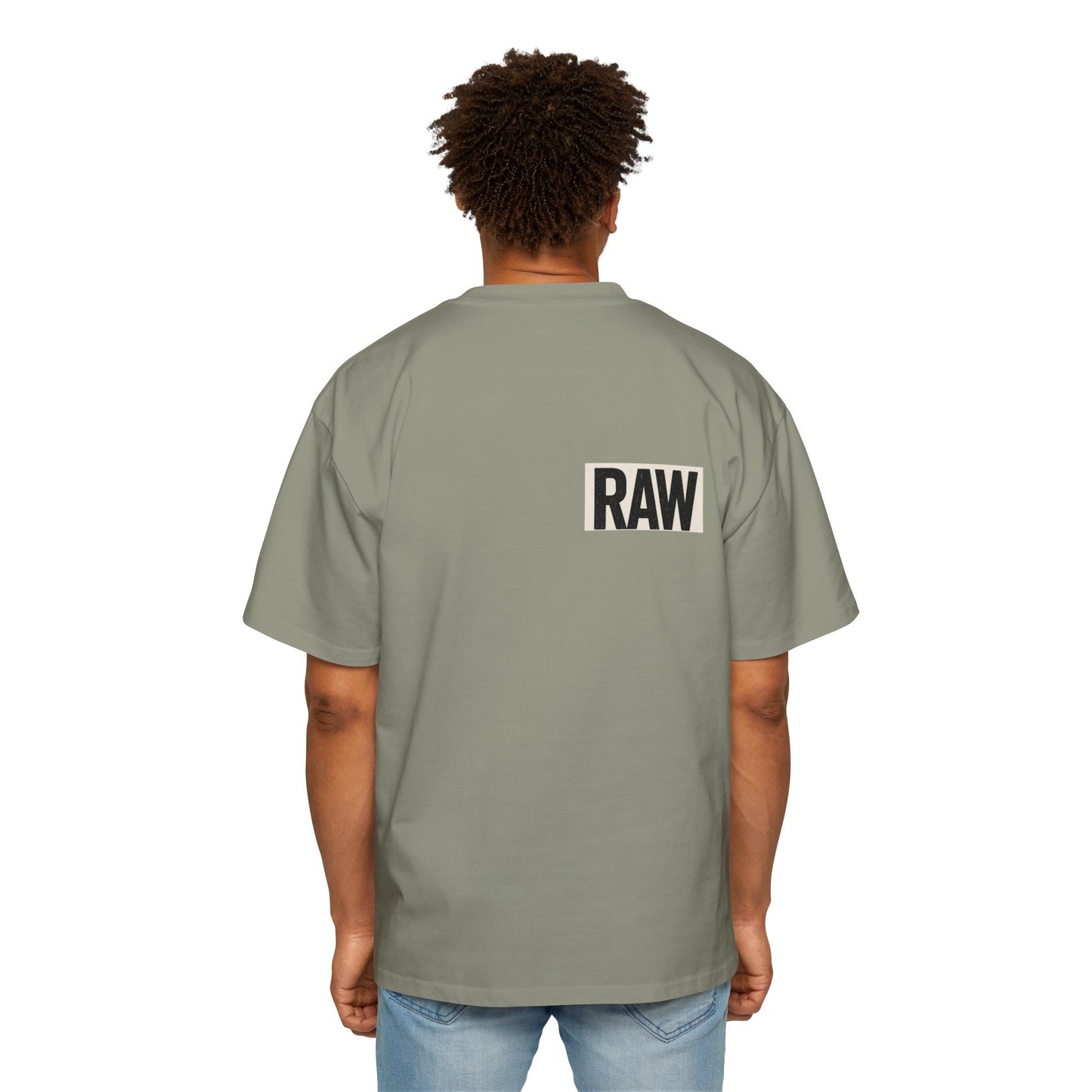 Men's Heavy Oversized Tee - Casual Streetwear, Summer Essential, Graphic T-Shirt, Gift for Him, Trending Fashion Printify