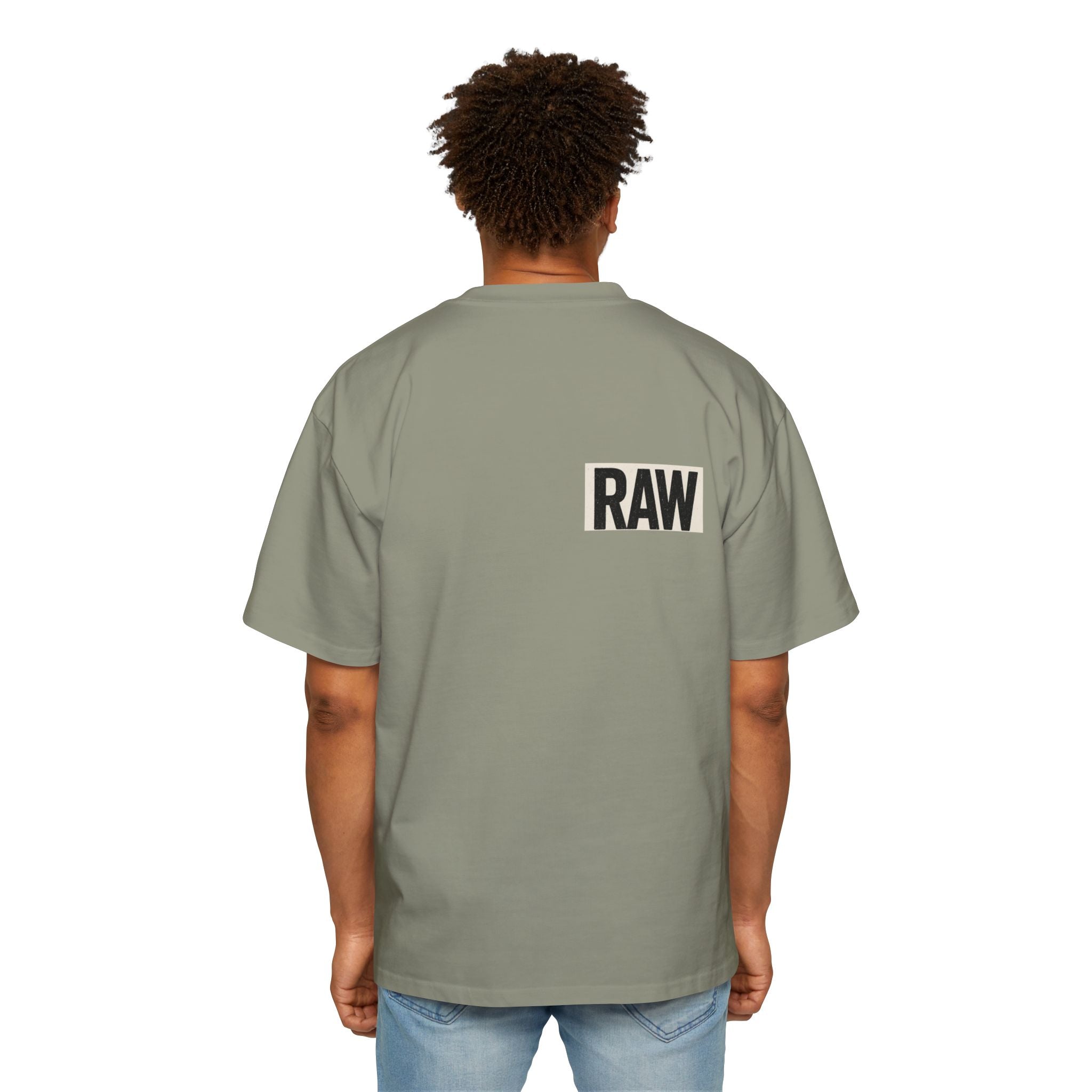 Men's Heavy Oversized Tee - Casual Streetwear, Summer Essential, Graphic T-Shirt, Gift for Him, Trending Fashion Printify