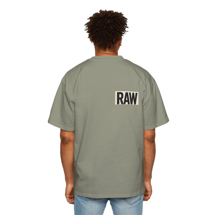 Men's Heavy Oversized Tee - Casual Streetwear, Summer Essential, Graphic T-Shirt, Gift for Him, Trending Fashion Printify