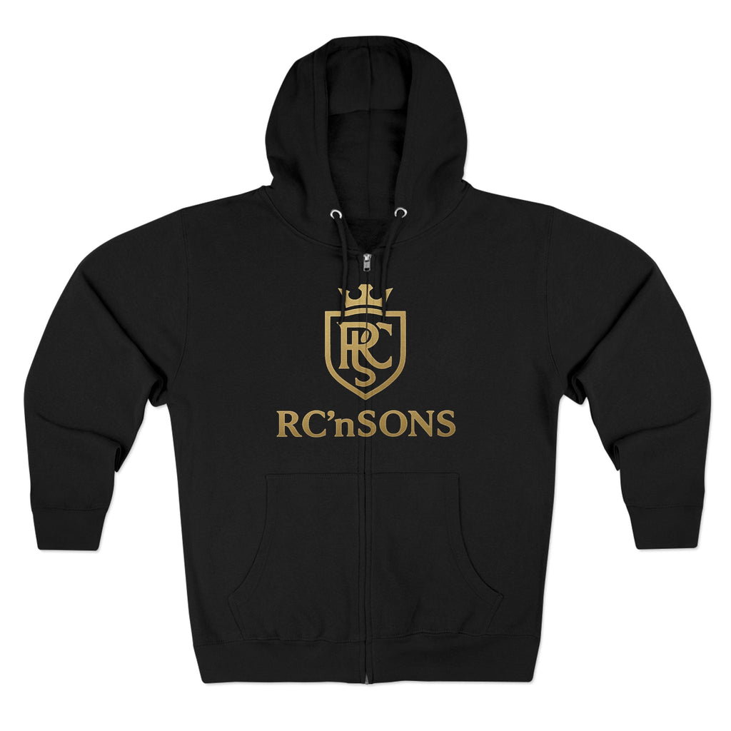 Stylish Unisex Zip Hoodie, Cozy Sweatshirt, Perfect Gift for Family, Casual Wear, Holiday Outfits, Logo Apparel Printify