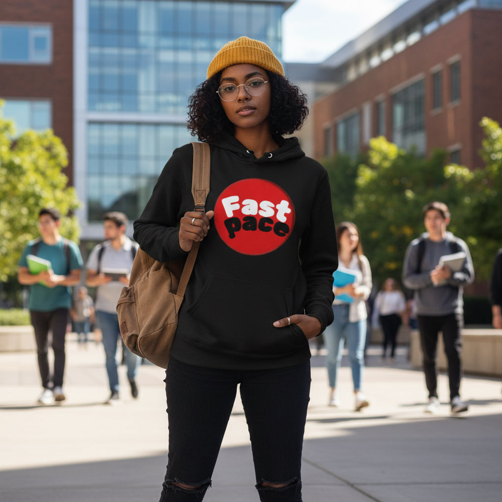 Fast Pace Unisex Hooded Long Sleeve Tee - Casual Wear, Sports Apparel, Gift for Athletes, Active Lifestyle, Workout Clothes Printify