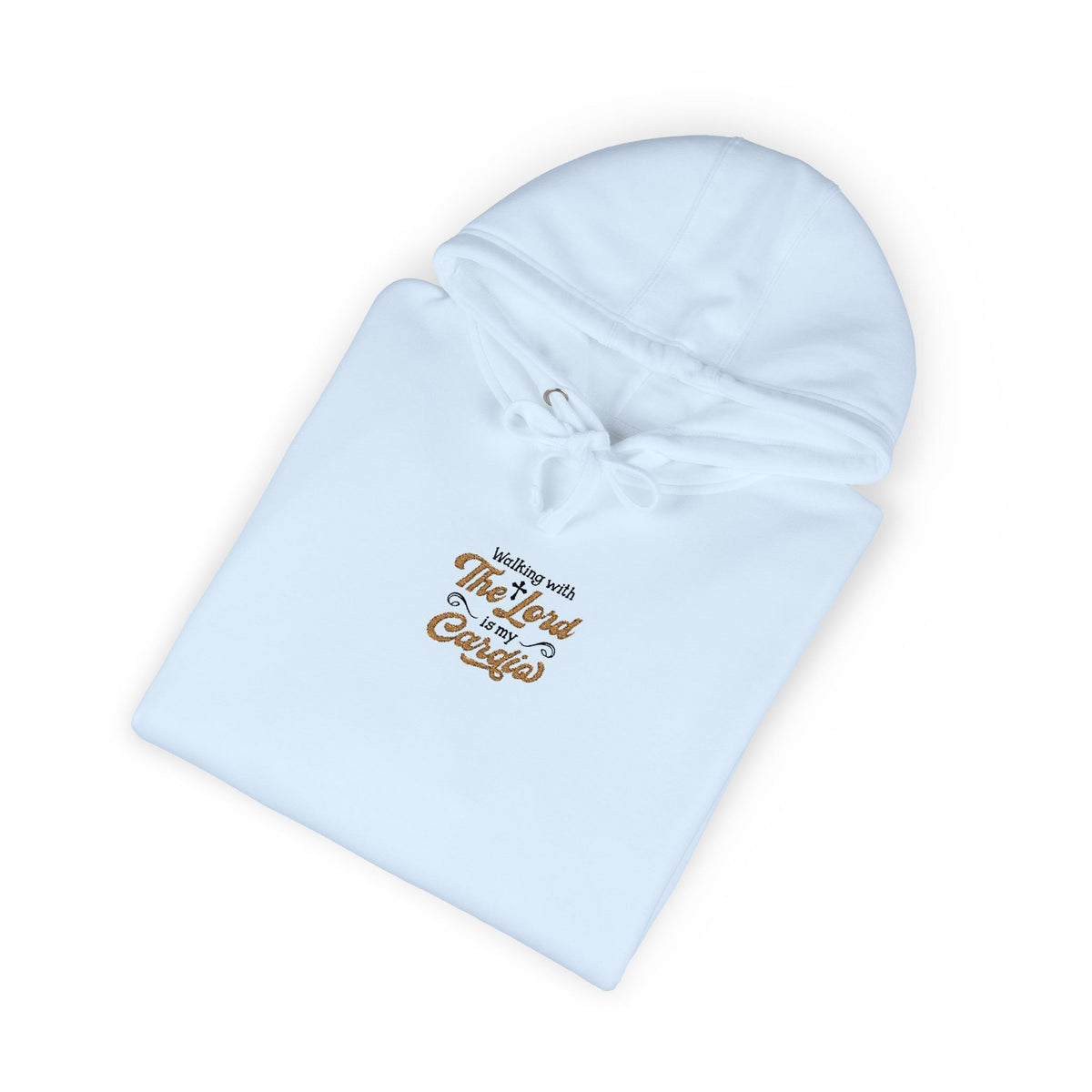 Religious Fleece Hoodie - Walking with the Lord Printify